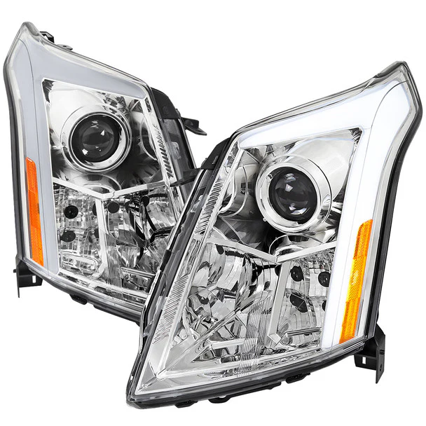 Spec-D Projector Headlights Cadillac SRX (10-16) w/ Switchback Sequential Turn Signal FULL LED Bar
