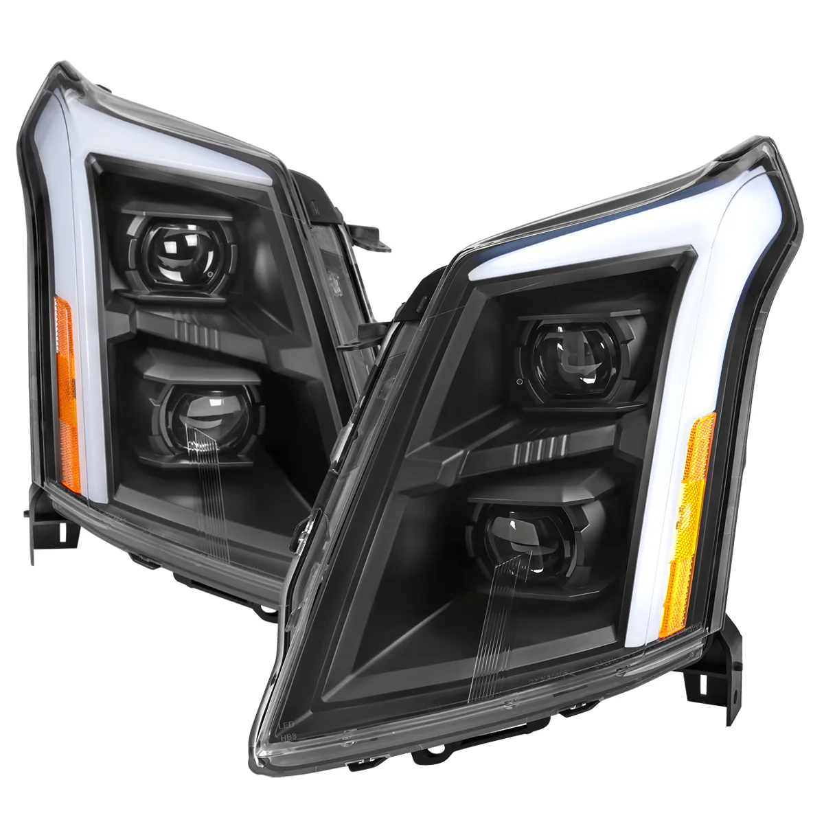 Spec-D Projector FULL LED Headlights Cadillac SRX (10-16) w/ Switchback Sequential Turn Signal - Image 4