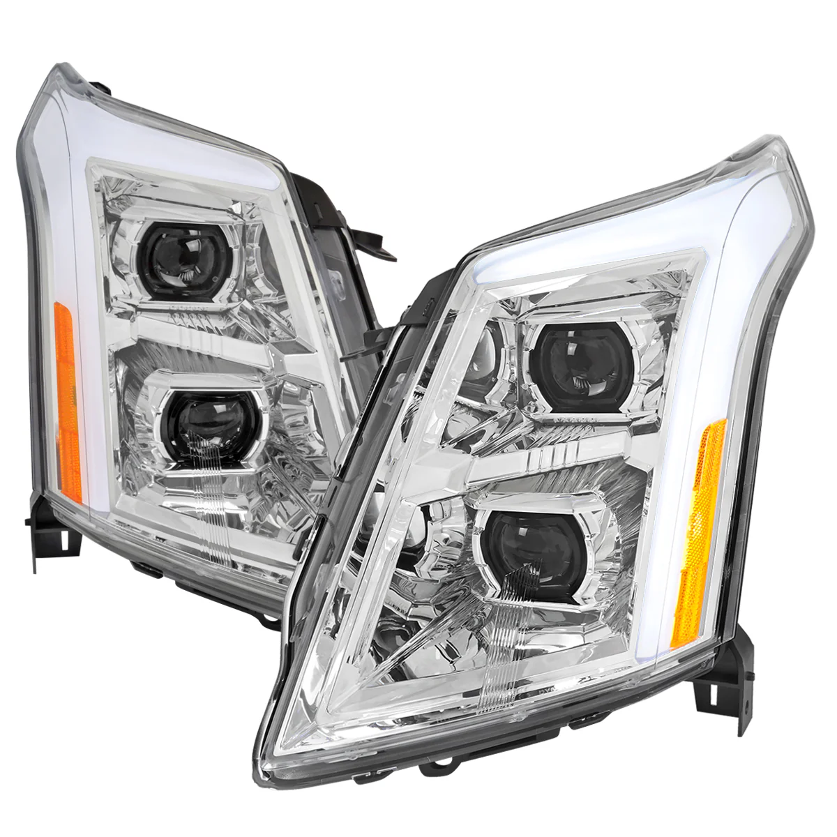 Spec-D Projector FULL LED Headlights Cadillac SRX (10-16) w/ Switchback Sequential Turn Signal - Image 5