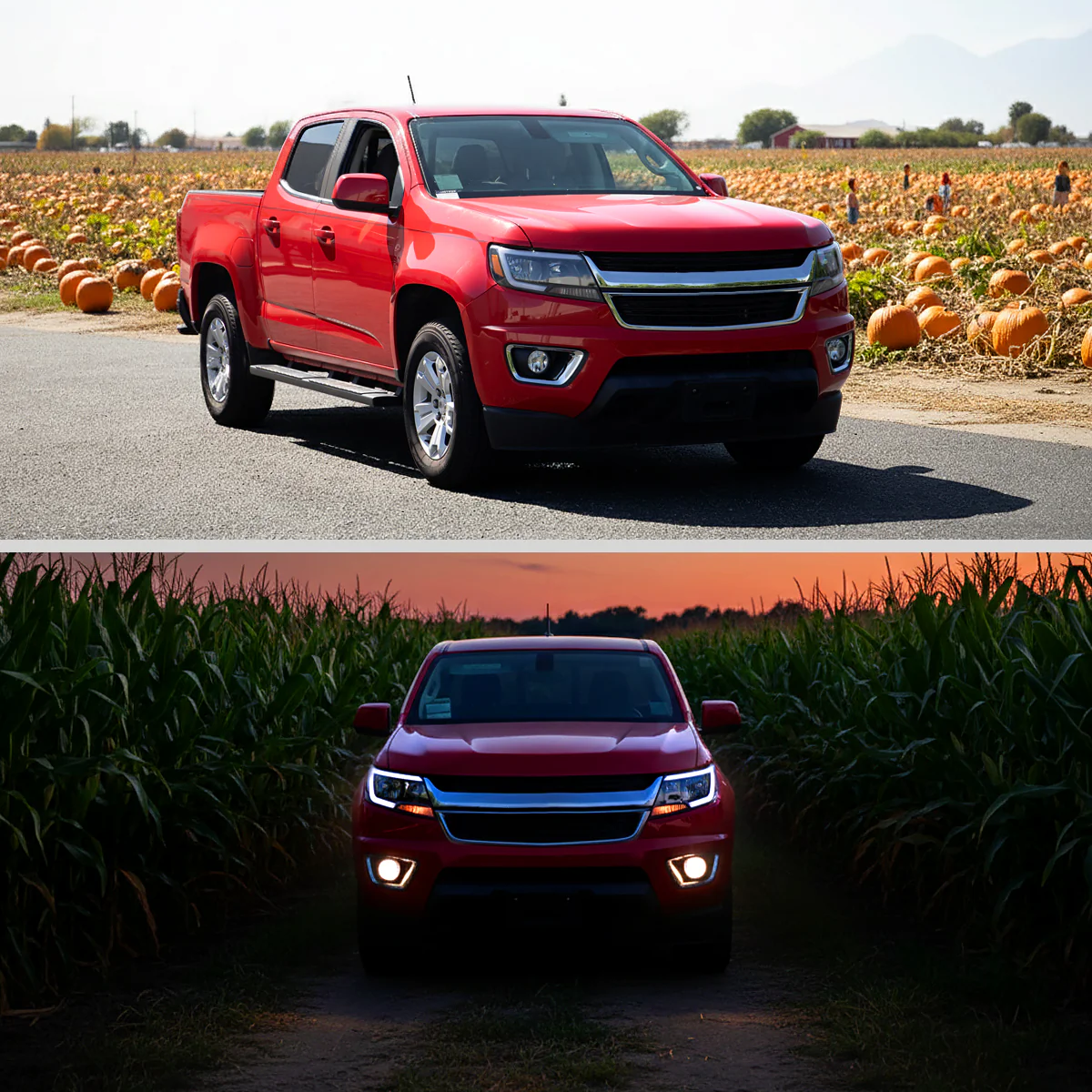 Spec-D Projector Headlights Chevy Colorado (2015-2022) Sequential Or Non-Sequential LED Bar - Black Or Chrome - Image 27
