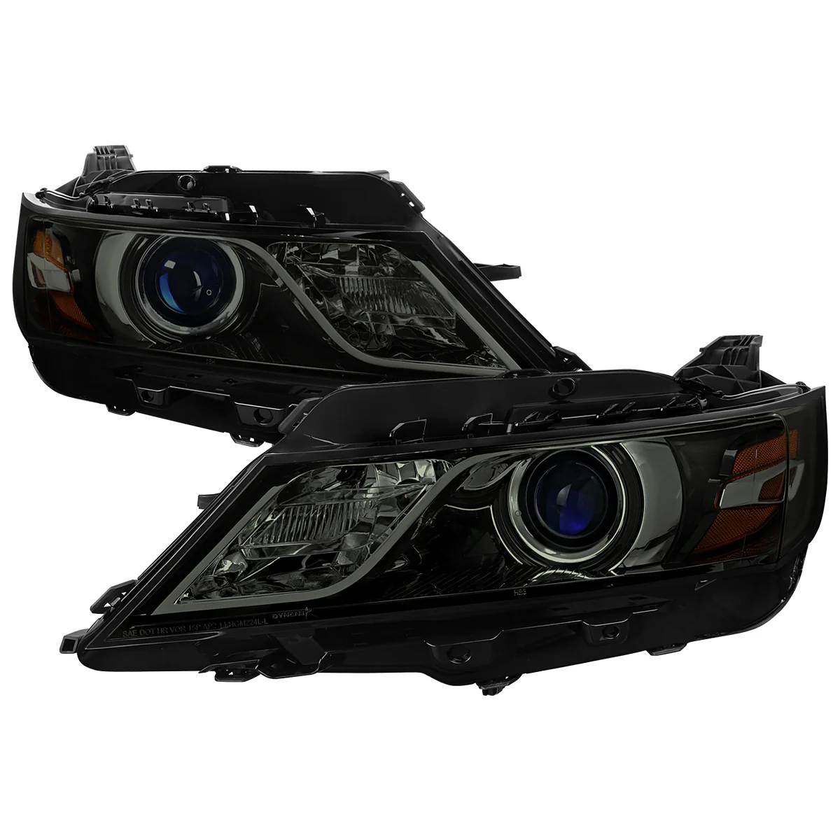 Spec-D Projector Headlights Chevy Impala (14-20) Gloss Black Housing w/ Clear or Smoke Lens