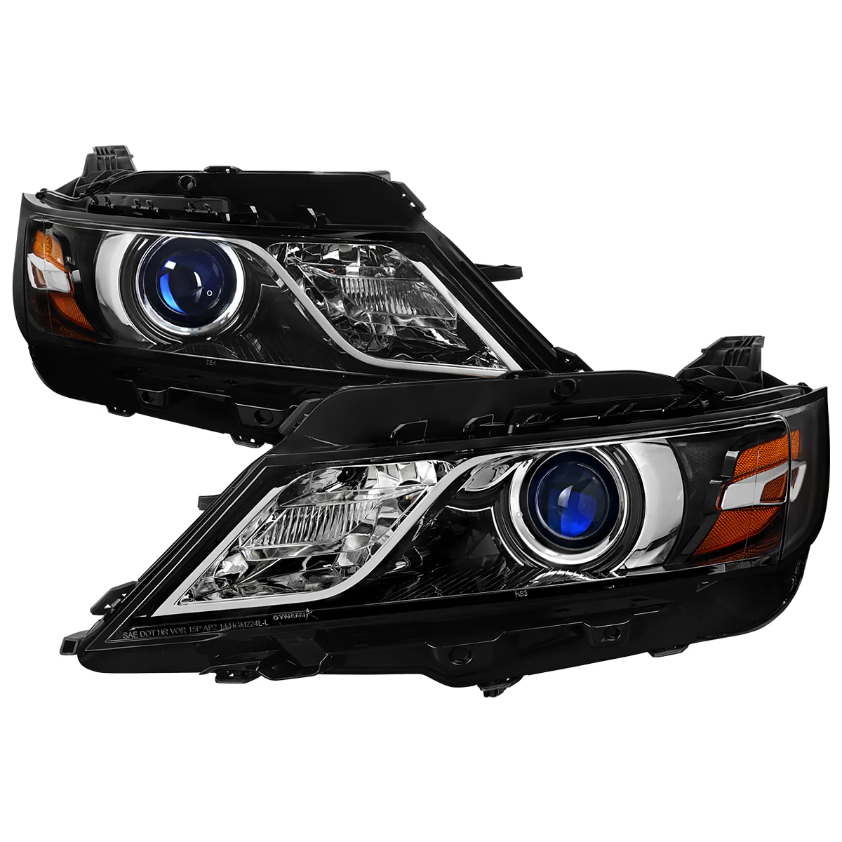 Spec-D Projector Headlights Chevy Impala (14-20) Gloss Black Housing w/ Clear or Smoke Lens - Image 13