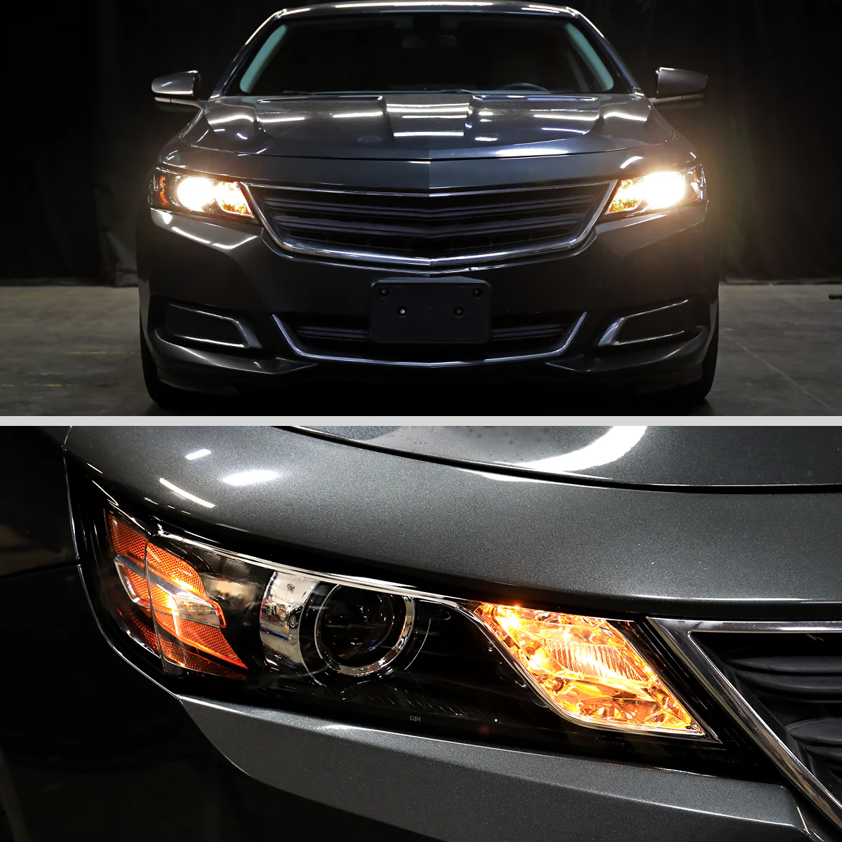 Spec-D Projector Headlights Chevy Impala (14-20) Gloss Black Housing w/ Clear or Smoke Lens - Image 24