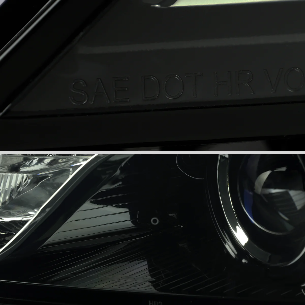 Spec-D Projector Headlights Chevy Impala (14-20) Gloss Black Housing w/ Clear or Smoke Lens - Image 6