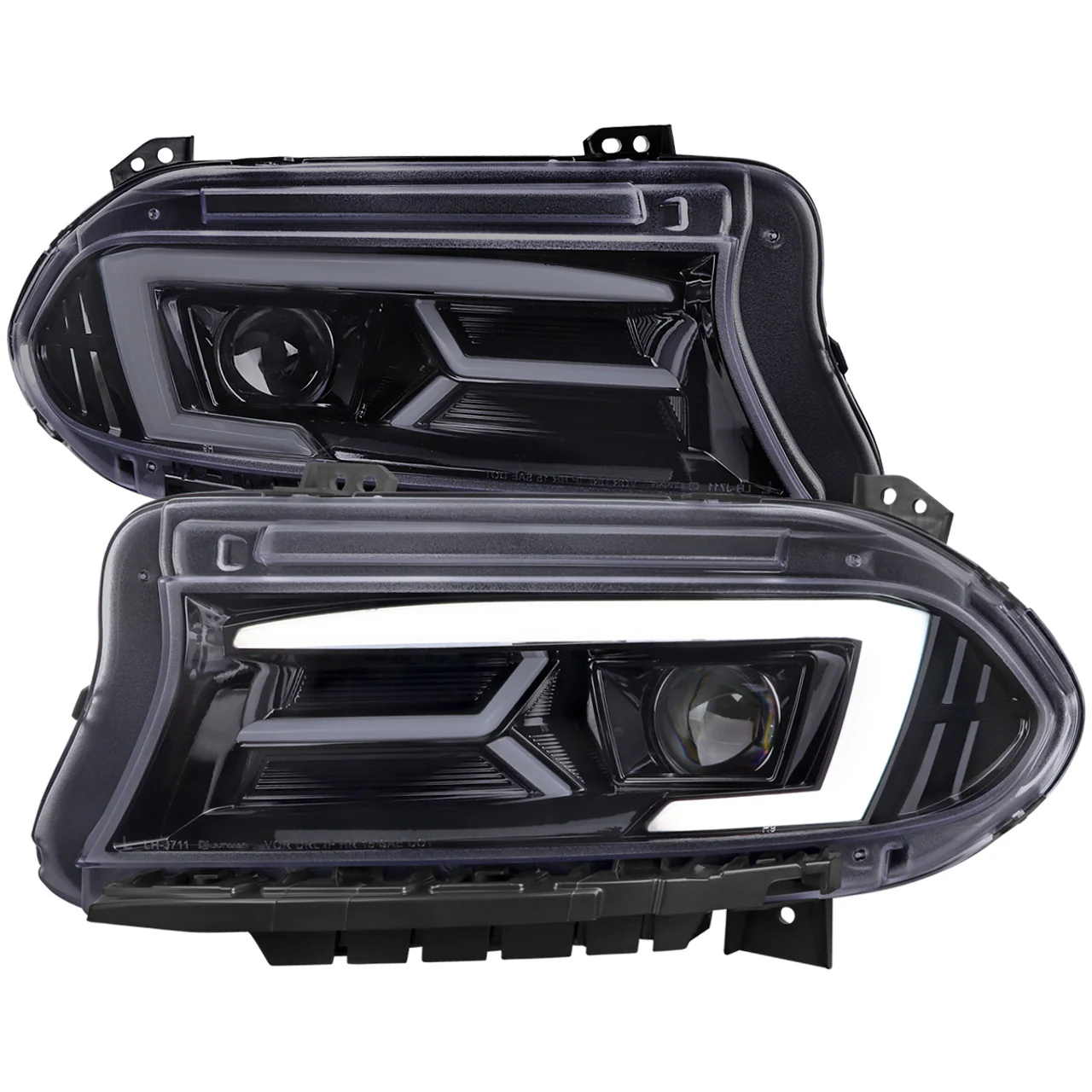 Spec-D Projector Headlights Dodge Charger (2015-2023) Sequential LED Turn Signal - Black or Chrome - Image 7