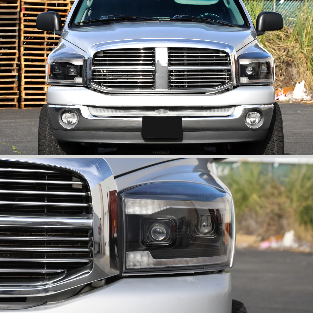 Spec-D Projector Headlights Dodge Ram 1500 (06-08) 2500/3500 (06-09) Sequential LED Turn Signal - Black or Chrome - Image 15
