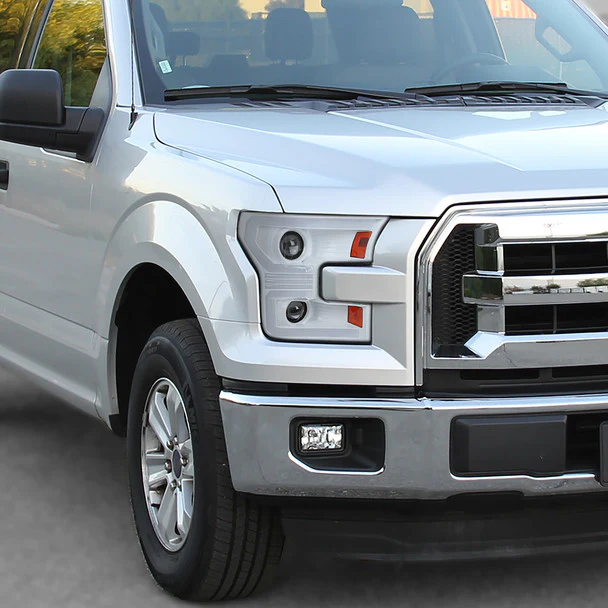 Spec-D Projector Headlights Ford F150 (15–17) w/ Switchback Sequential Turn Signals w/ White Housing & Clear Lens - Image 8