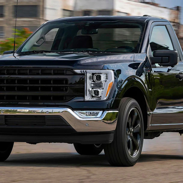Spec-D Projector Halogen or Full LED Headlights Ford F150 (2021-2023) Sequential Turn Signal - Black / Black Smoked / Chrome - Image 25