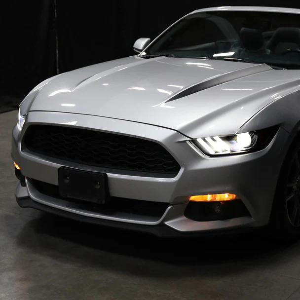 Spec-D Projector Headlights Ford Mustang S550 (15-17) Shelby (18-20) LED HID Black Housing w/ Smoked Lens - Image 11
