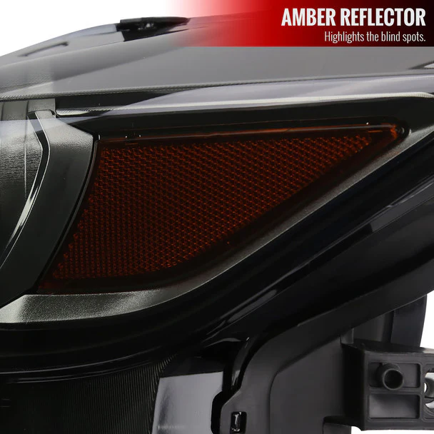 Spec-D Projector Headlights Ford Mustang S550 (15-17) Shelby (18-20) LED HID Black Housing w/ Smoked Lens - Image 5