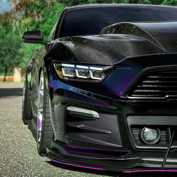 Spec-D Projector Headlights Ford Mustang S550 (15-23) Full LED w/ Sequential Signal S650 Style - Image 2