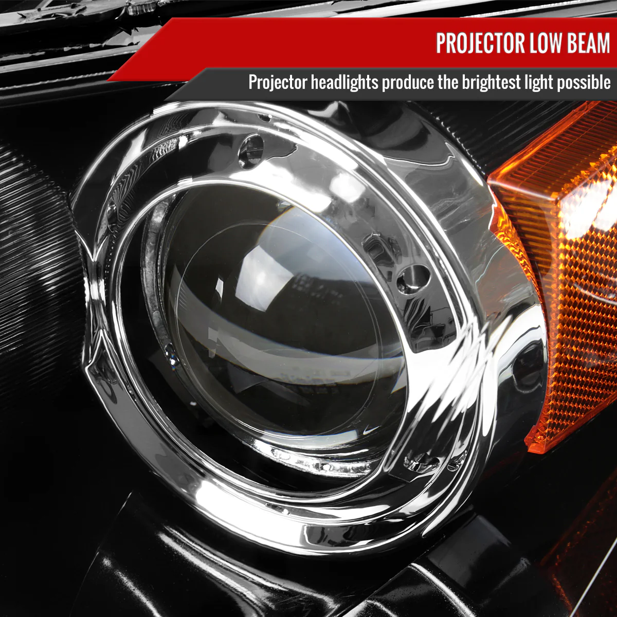 Spec-D Projector Headlights Mazda 3 Sedan (2004-2009) Black or Chrome Replacements - Image 6