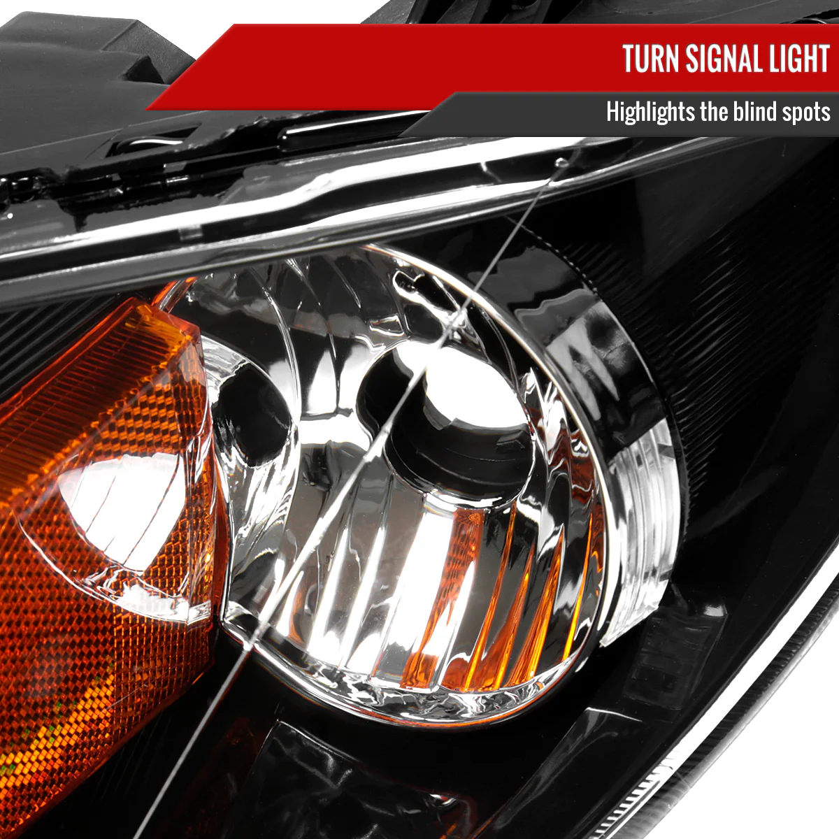 Spec-D Projector Headlights Mazda 3 Sedan (2004-2009) Black or Chrome Replacements - Image 8