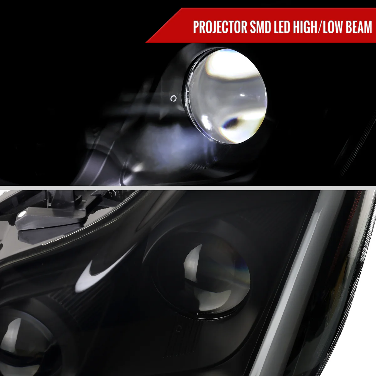 Spec-D Projector LED Headlights Infiniti G37 Coupe / Q60 Coupe (08-15) Dual or Triple Full LED w/ Clear or Smoke Lens - Image 29