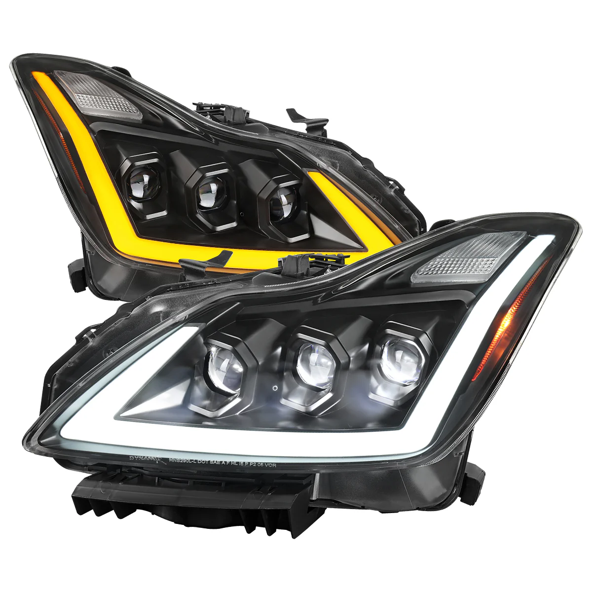Spec-D Projector LED Headlights Infiniti G37 Coupe / Q60 Coupe (08-15) Dual or Triple Full LED w/ Clear or Smoke Lens - Image 53