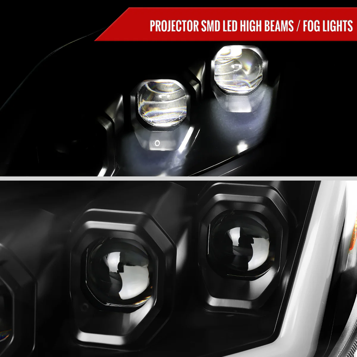Spec-D Projector LED Headlights Infiniti G37 Coupe / Q60 Coupe (08-15) Dual or Triple Full LED w/ Clear or Smoke Lens - Image 54