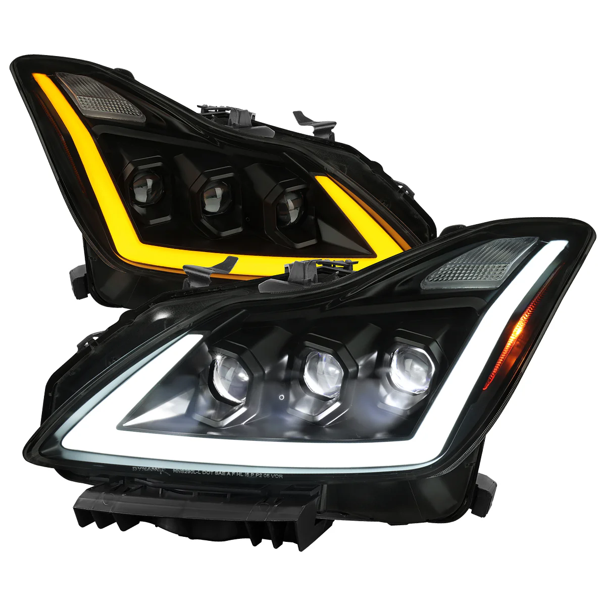 Spec-D Projector LED Headlights Infiniti G37 Coupe / Q60 Coupe (08-15) Dual or Triple Full LED w/ Clear or Smoke Lens - Image 67
