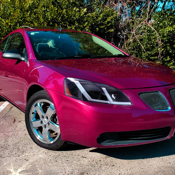 Spec-D Projector Headlights Pontiac G6 (05-10) Factory Style w/ Standard or Sequential LED - Black - Image 10