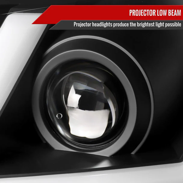 Spec-D Projector Headlights Pontiac G6 (05-10) Factory Style w/ Standard or Sequential LED - Black - Image 4