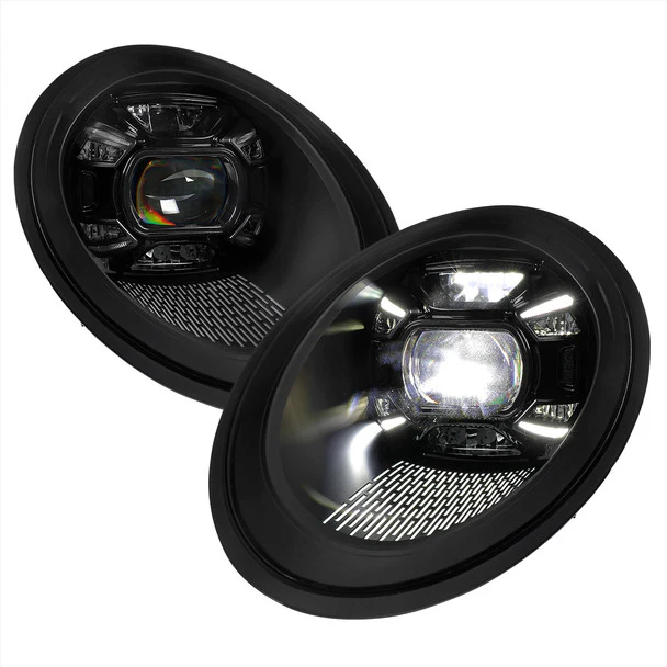 Spec-D Projector Headlights Porsche 911 (08-19) 997 & 991 LED Matrix Style - Black - Image 25