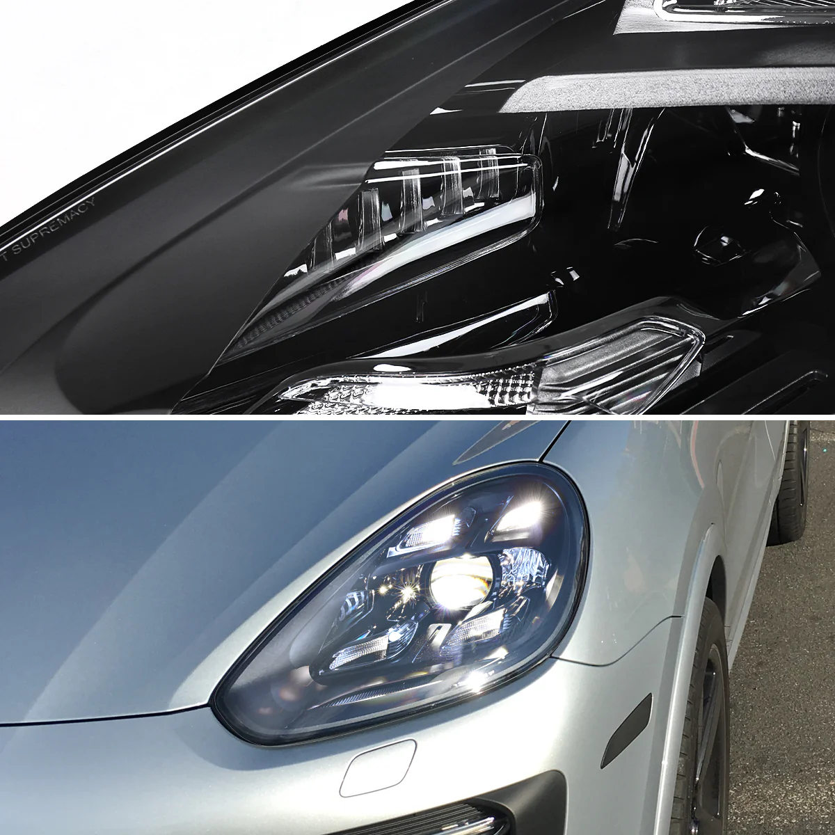 Spec-D Projector Headlights Porsche Cayenne (08-23) 957 & 958 LED Matrix or Quad LED Bar Style - Black - Image 18