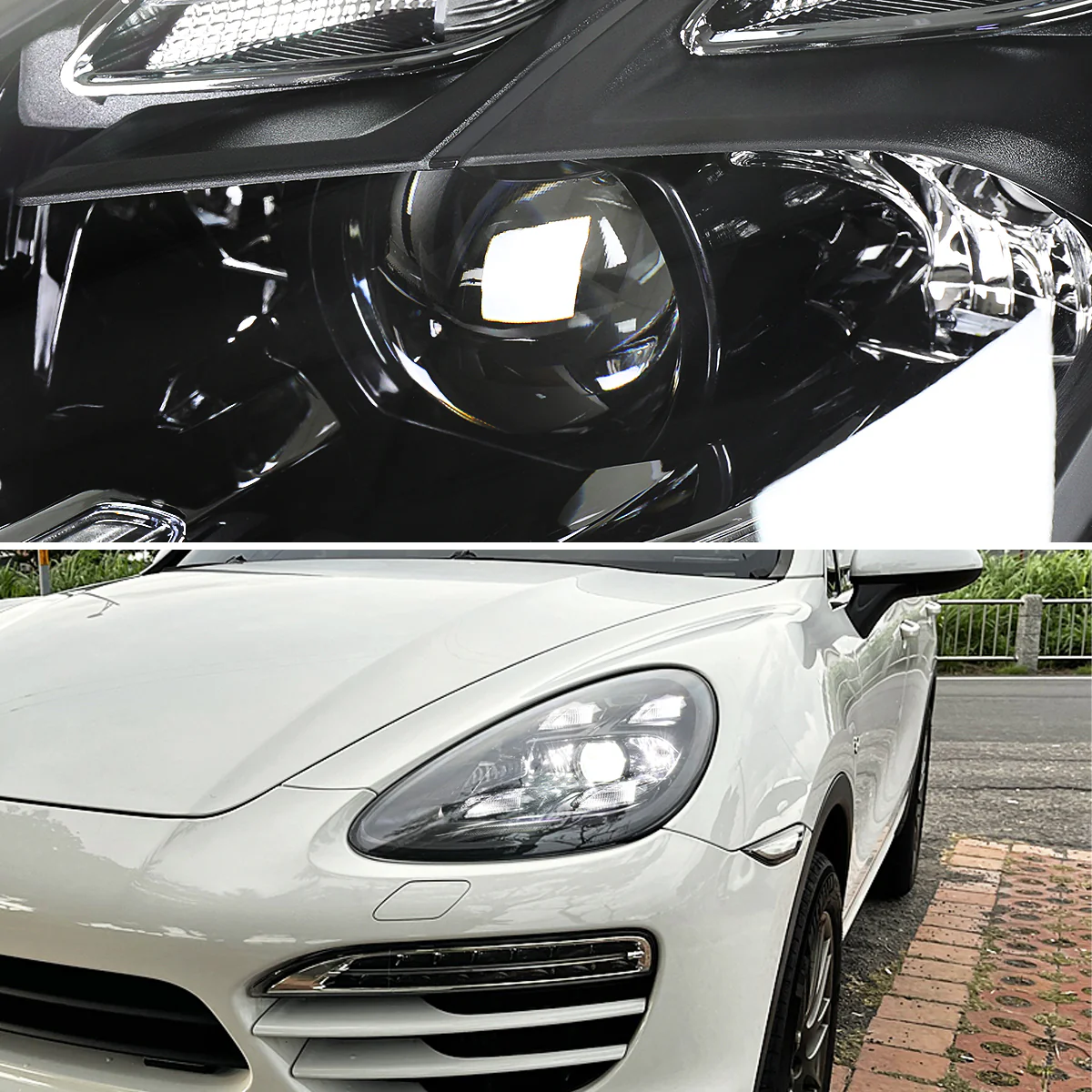 Spec-D Projector Headlights Porsche Cayenne (08-23) 957 & 958 LED Matrix or Quad LED Bar Style - Black - Image 26