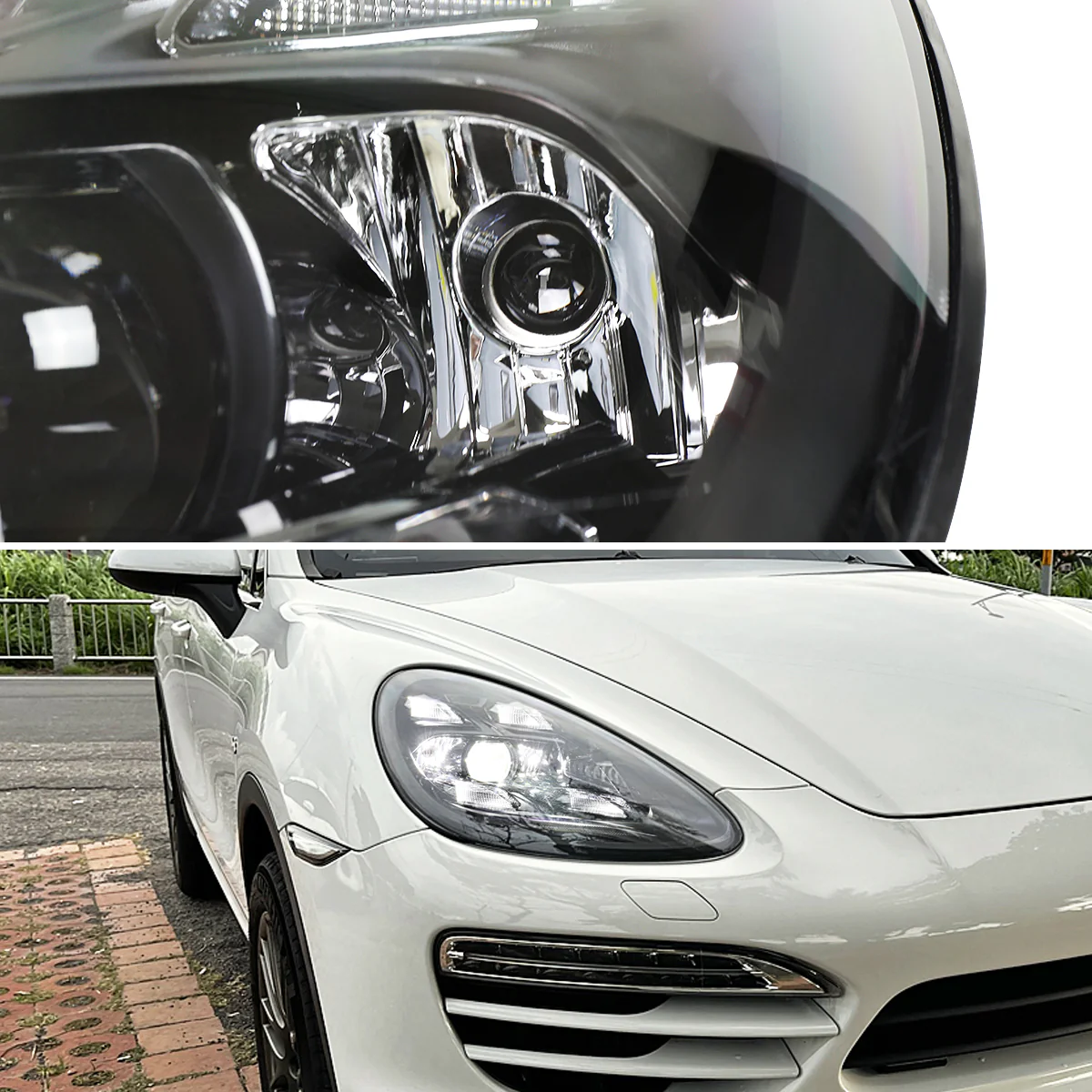 Spec-D Projector Headlights Porsche Cayenne (08-23) 957 & 958 LED Matrix or Quad LED Bar Style - Black - Image 27