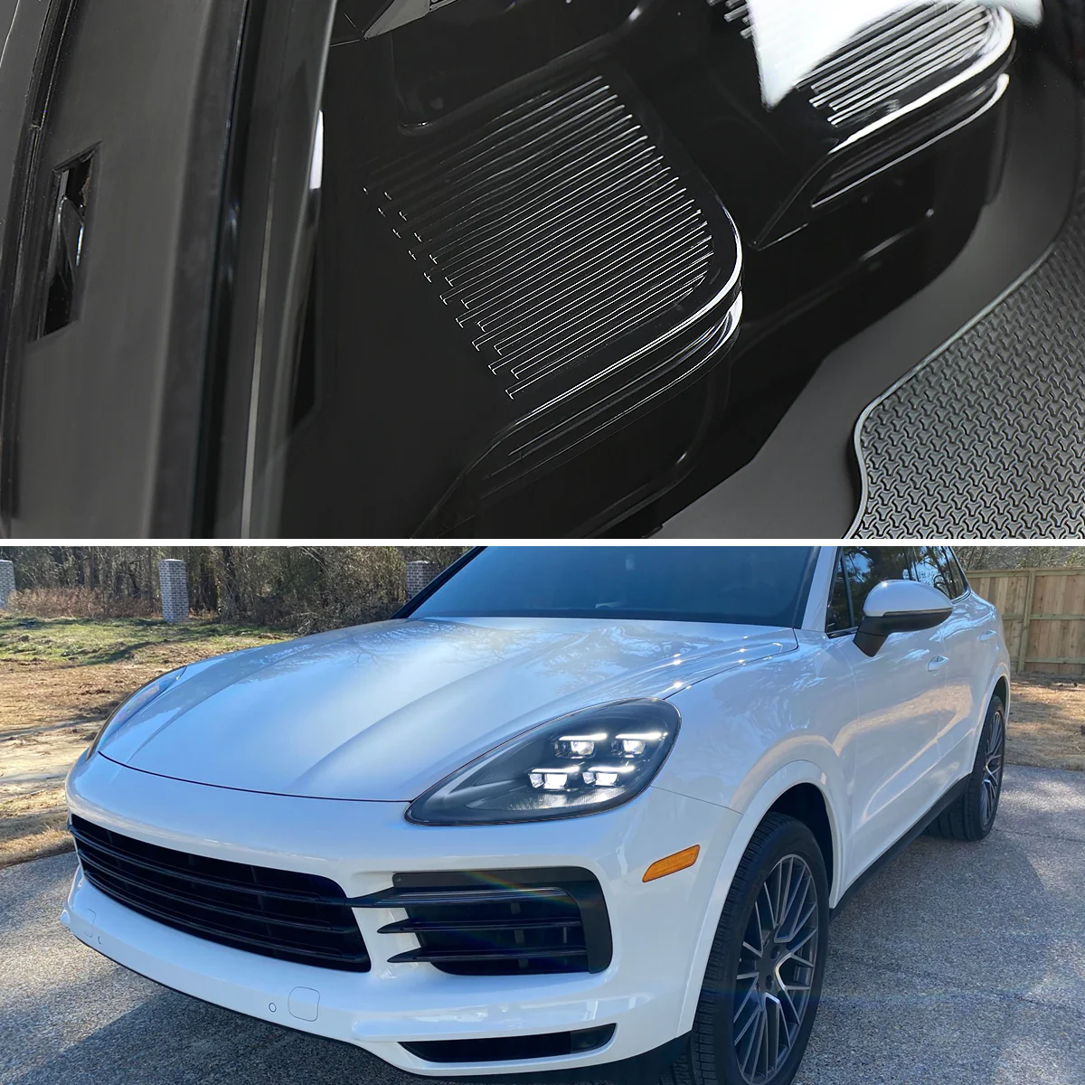 Spec-D Projector Headlights Porsche Cayenne (08-23) 957 & 958 LED Matrix or Quad LED Bar Style - Black - Image 3