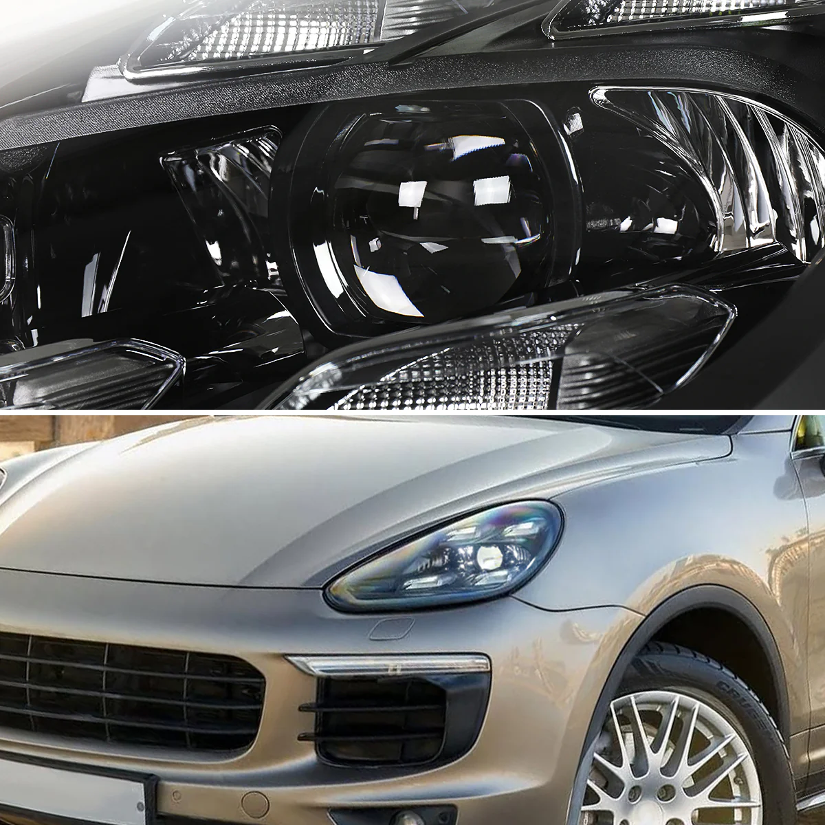 Spec-D Projector Headlights Porsche Cayenne (08-23) 957 & 958 LED Matrix or Quad LED Bar Style - Black - Image 30