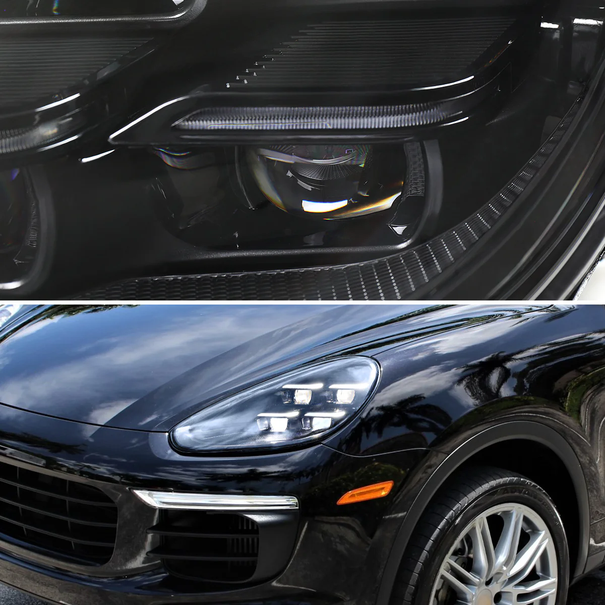Spec-D Projector Headlights Porsche Cayenne (08-23) 957 & 958 LED Matrix or Quad LED Bar Style - Black - Image 34