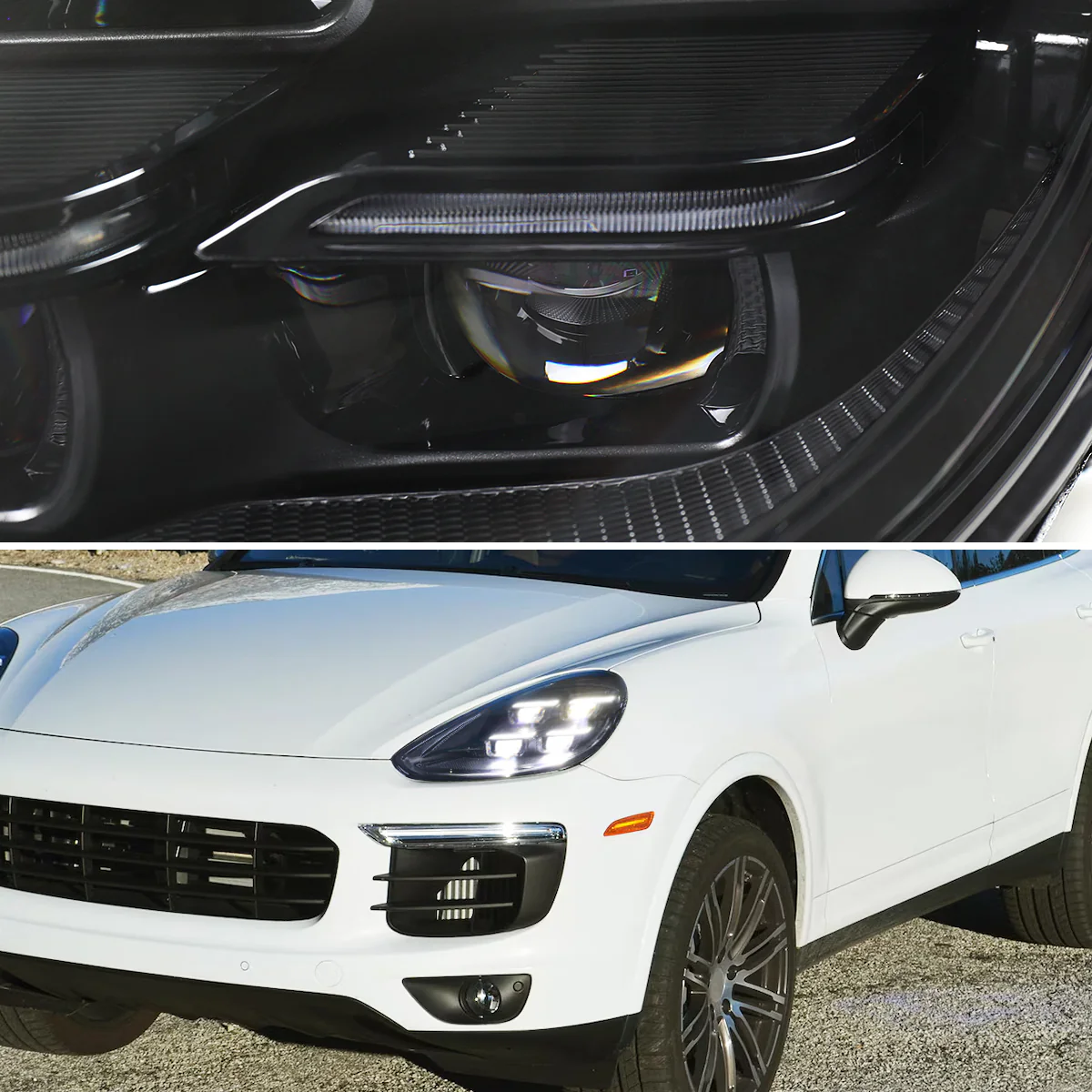 Spec-D Projector Headlights Porsche Cayenne (08-23) 957 & 958 LED Matrix or Quad LED Bar Style - Black - Image 36