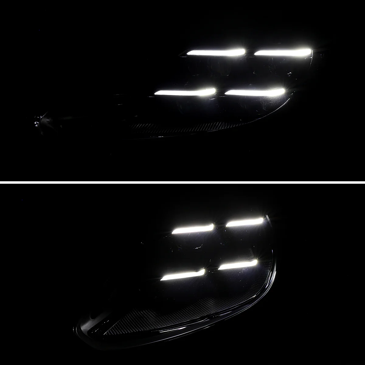 Spec-D Projector Headlights Porsche Cayenne (08-23) 957 & 958 LED Matrix or Quad LED Bar Style - Black - Image 8