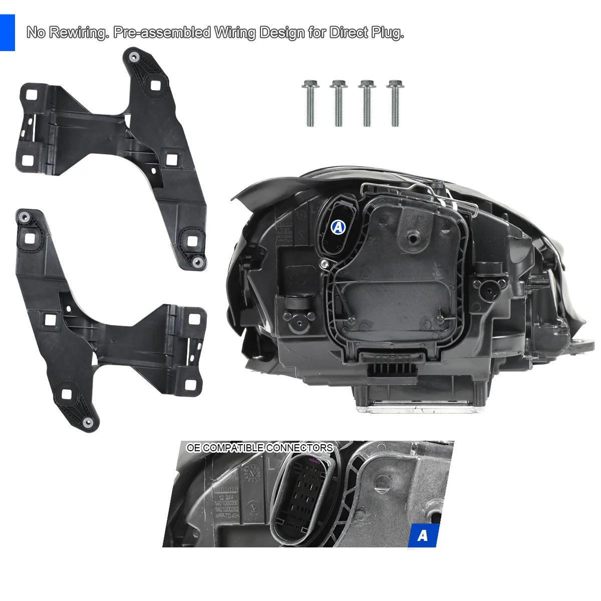 Spec-D Projector Headlights Porsche Macan (15-24) 95B.1 & 95B.2 LED Matrix Style - Black - Image 11