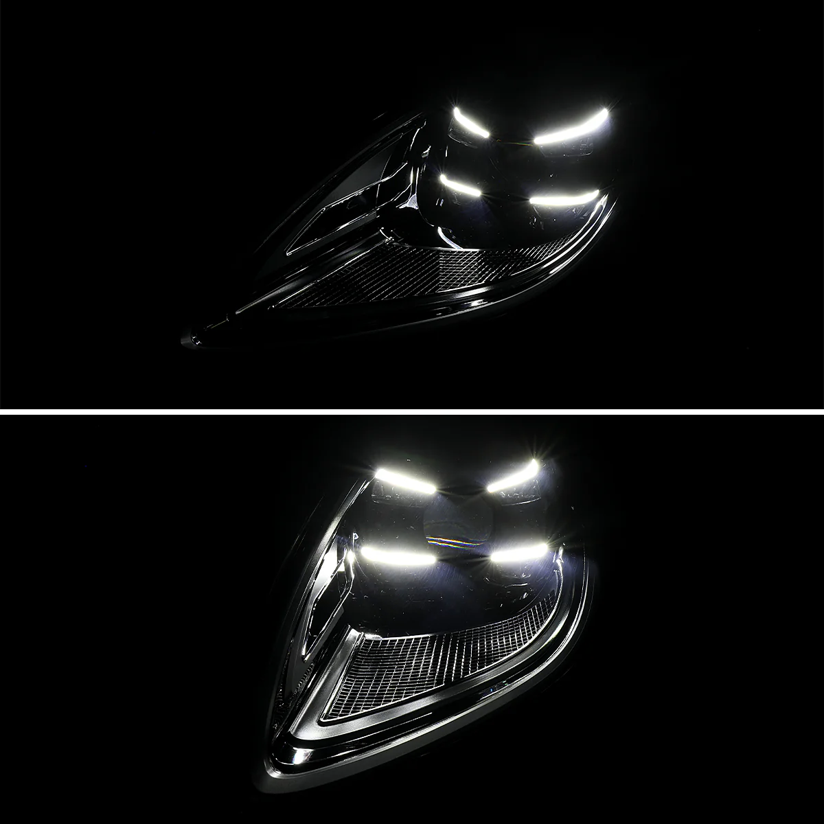 Spec-D Projector Headlights Porsche Macan (15-24) 95B.1 & 95B.2 LED Matrix Style - Black - Image 14