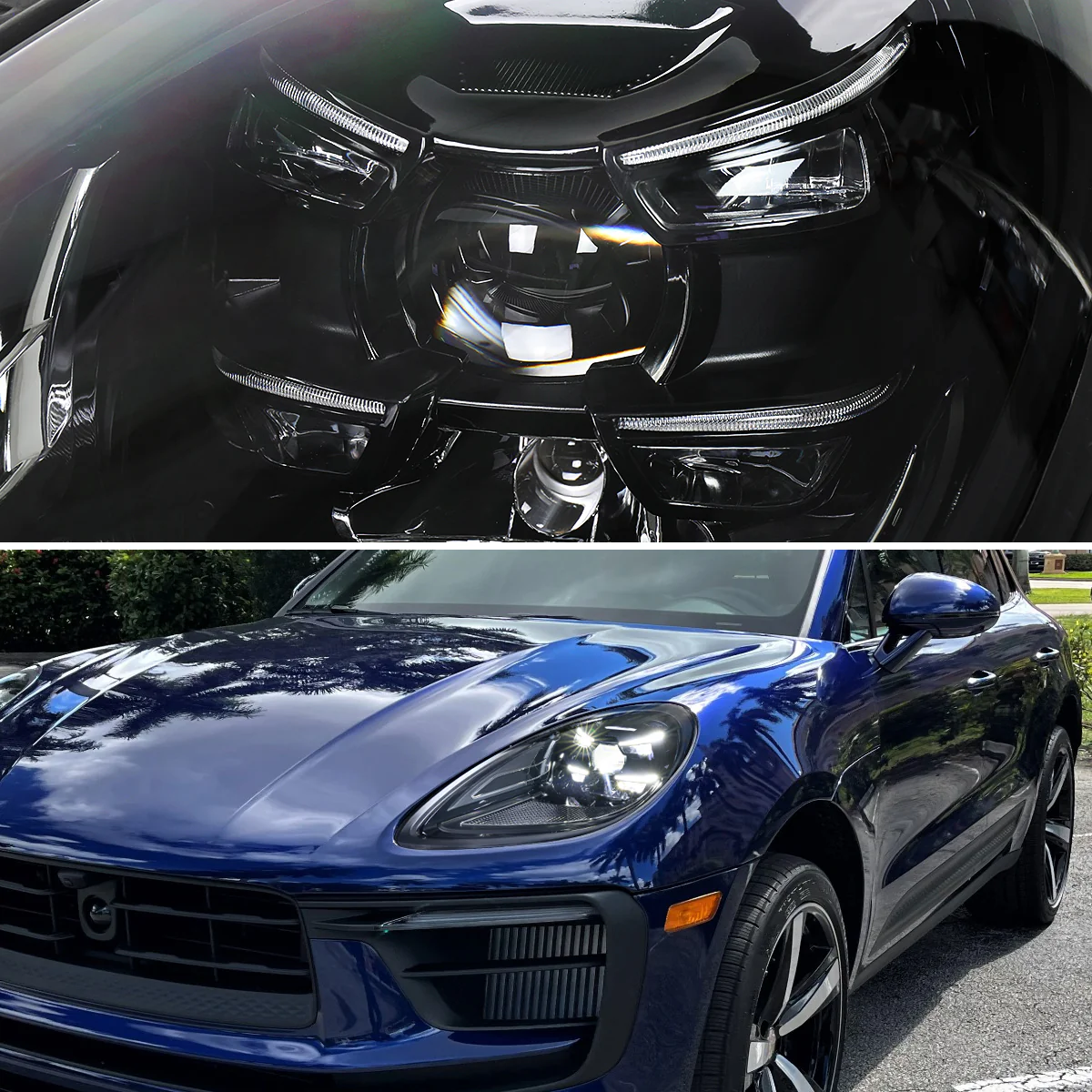 Spec-D Projector Headlights Porsche Macan (15-24) 95B.1 & 95B.2 LED Matrix Style - Black - Image 15
