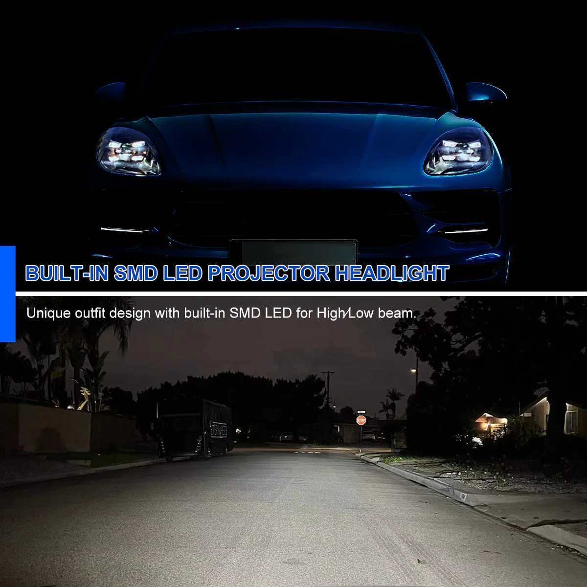 Spec-D Projector Headlights Porsche Macan (15-24) 95B.1 & 95B.2 LED Matrix Style - Black - Image 19