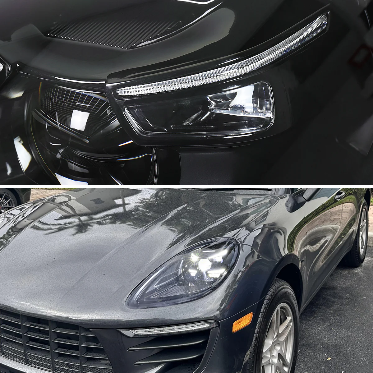 Spec-D Projector Headlights Porsche Macan (15-24) 95B.1 & 95B.2 LED Matrix Style - Black - Image 8