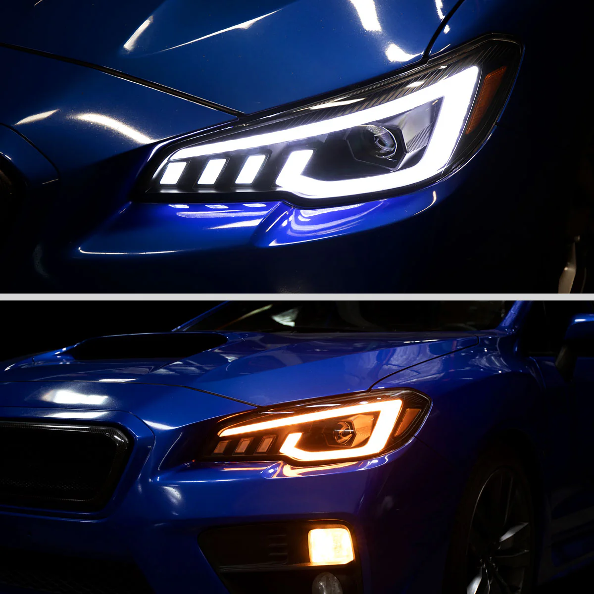 Spec-D Projector Headlights Subaru WRX & WRX STi (2015-2021) Black w/ Sequential Switchback LED DRL - Image 25