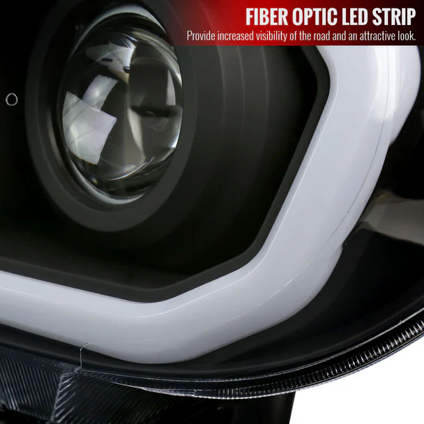 Spec-D Projector Headlights Toyota Sequoia (08-17) w/ Retro Style LED Tube - Black or Chrome - Image 14