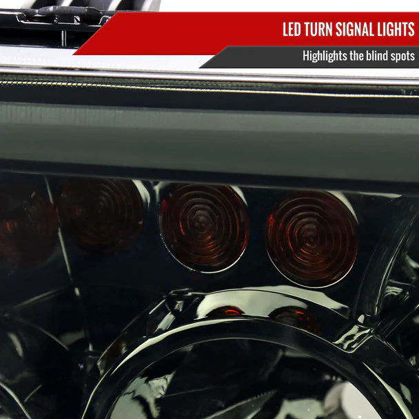 Spec-D Projector Headlights Toyota Sequoia (08-17) w/ Retro Style LED Tube - Black or Chrome - Image 6
