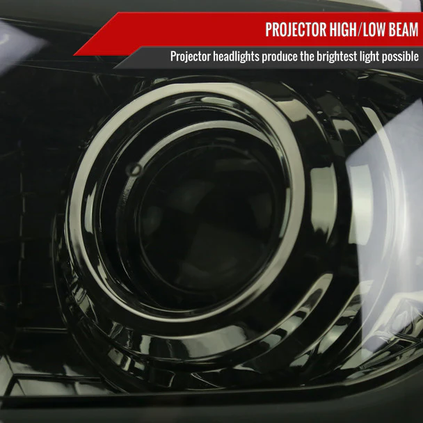 Spec-D Projector Headlights Toyota Tundra (2014-2021) w/ Switchback Sequential Turn Signal LED Bar - Black or Chrome - Image 12