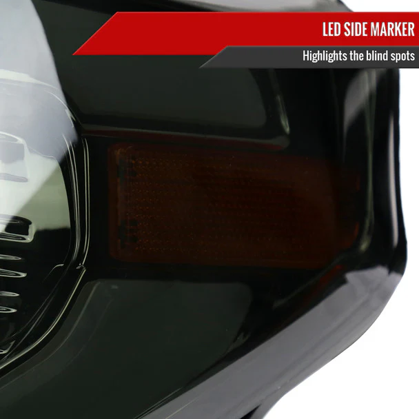 Spec-D Projector Headlights Toyota Tundra (2014-2021) w/ Switchback Sequential Turn Signal LED Bar - Black or Chrome - Image 15