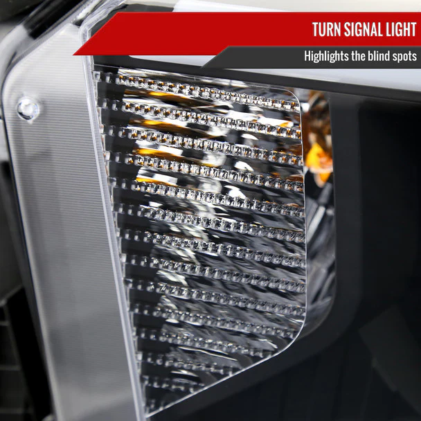 Spec-D Projector Headlights Toyota Tundra (2014-2021) w/ Switchback Sequential Turn Signal LED Bar - Black or Chrome - Image 23