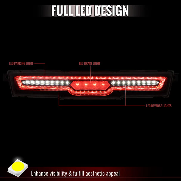 Spec-D Rear Bumper LED Brake Light Subaru BRZ & Toyota GR86 (2022-2026) Jet Black / Matte Black - Image 4