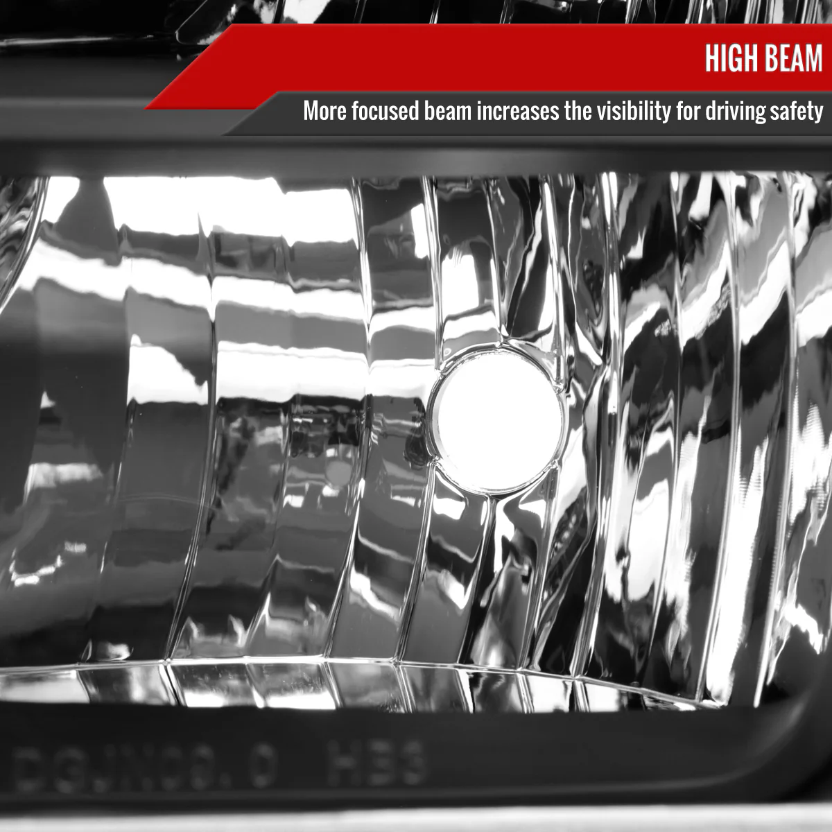 Spec-D Replacement Headlights Dodge Journey (2009-2020) Smoked / Chrome Housing OEM Style - Image 9