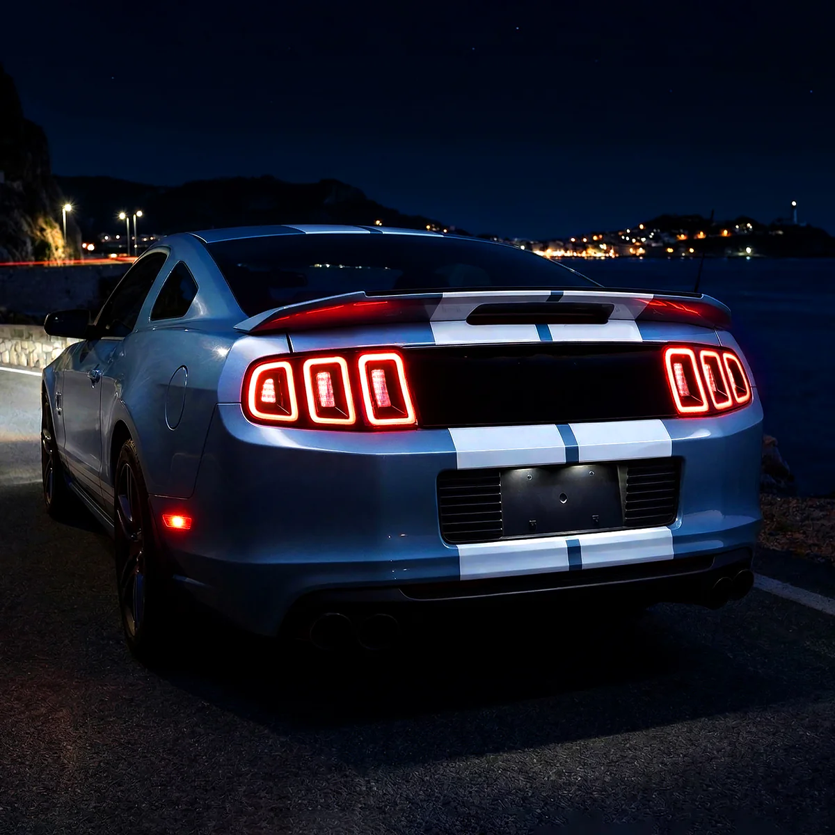 Spec-D LED Tail Lights for Ford Mustang S197 (2010-2014) with Sequential Turn Signals - Clear or Red Lens - Image 10