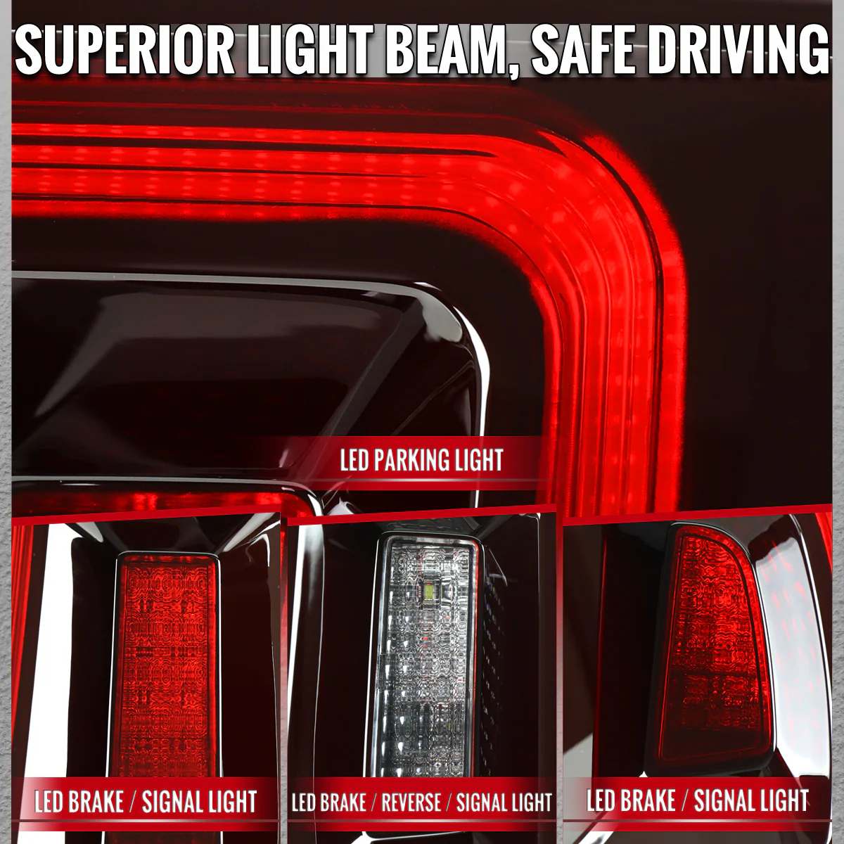 Spec-D LED Tail Lights for Ford Mustang S197 (2010-2014) with Sequential Turn Signals - Clear or Red Lens - Image 7