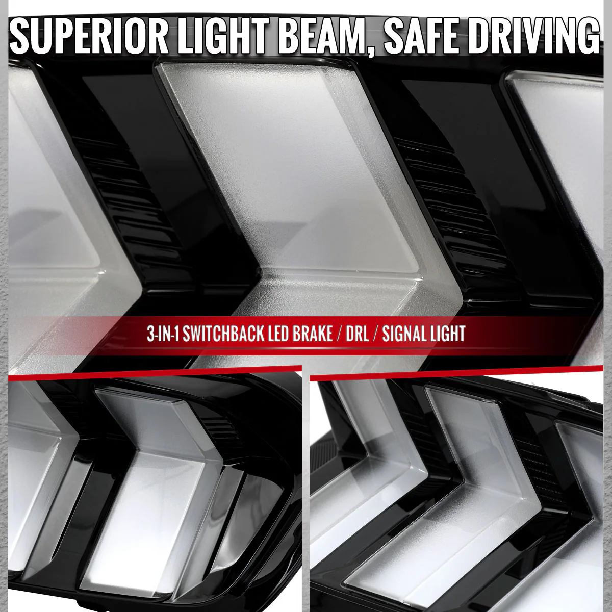 Spec-D Tail Lights for Ford Mustang S650 (2024-2026) Sequential Full LED - Clear or Smoked Lens - Image 9