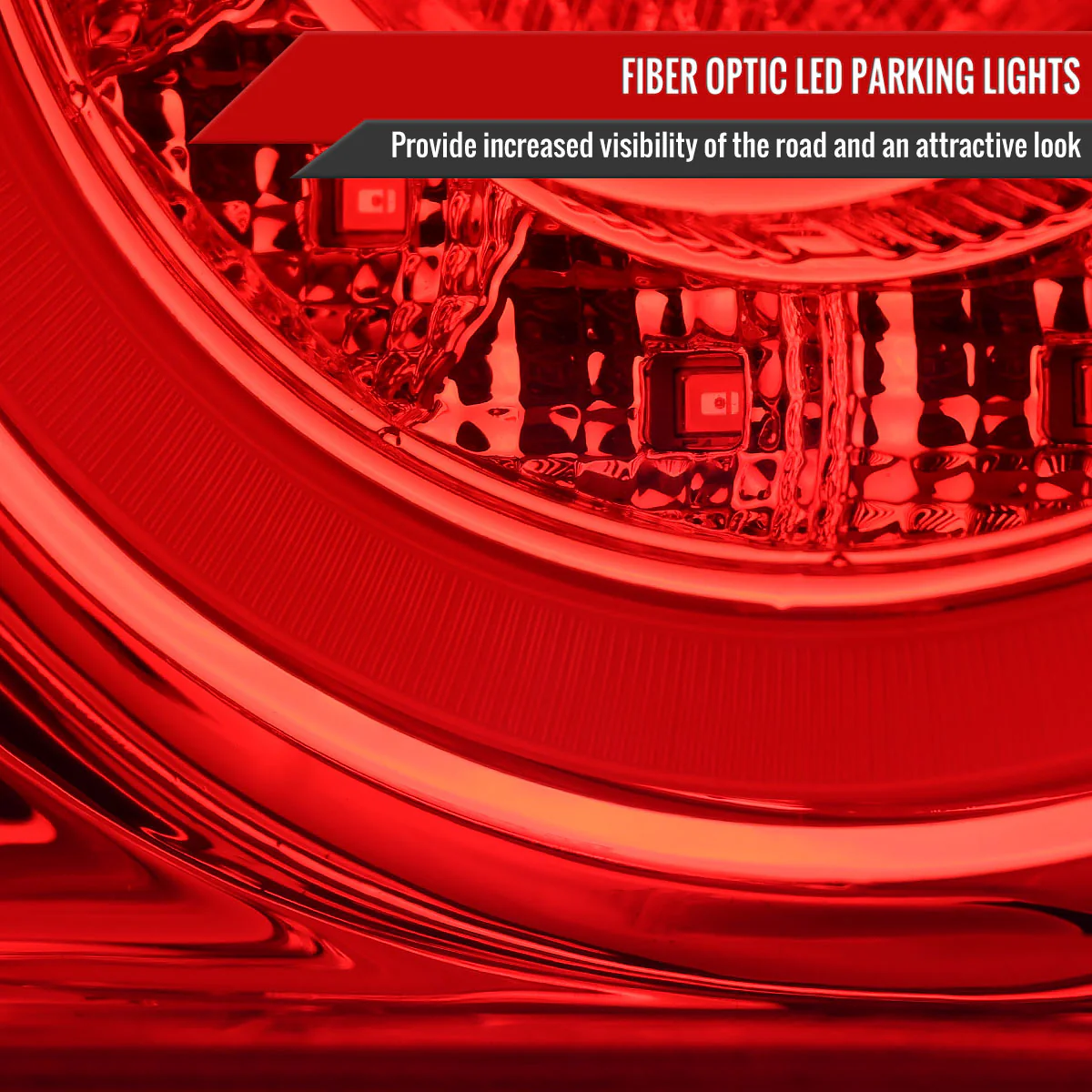 Spec-D Tail Lights Nissan 180SX RS13 (1991-1998) LED Lightbar TI Chrome w/ Red Lens - Image 3