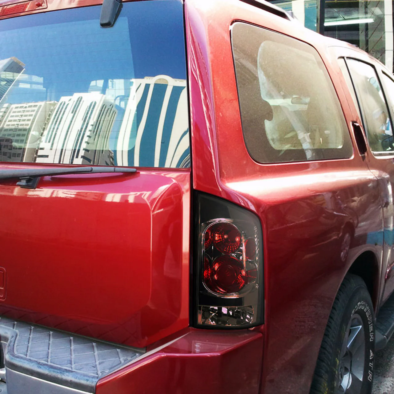 Spec-D Tail Lights Nissan Armada (05-15) Chrome Housing w/ Smoked Lens - Image 9